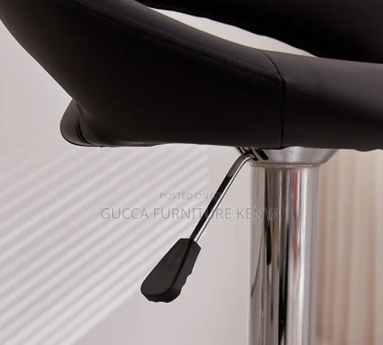 Round Upholstered Swivel Counter Barstool