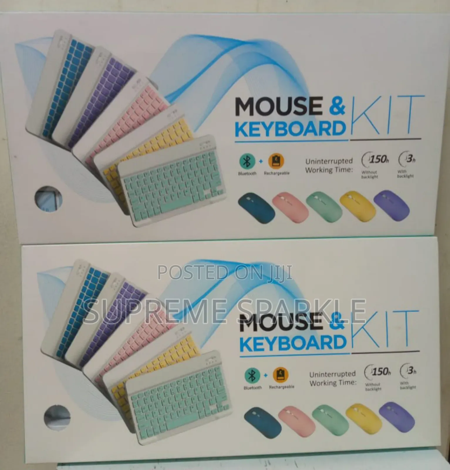 Rechargeable Bluetooth Mouse and Keyboard Kit.