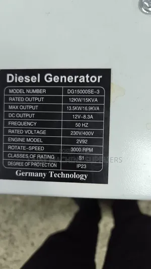 Pulsar Diesel Silent Generator, 17kva, 3-Phase.