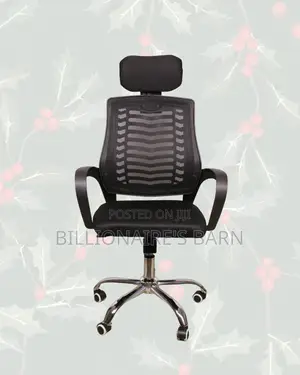Office Chair With Adjustable Headrest • Office-Ready Style