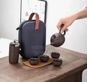 Travel Ceramic Kungfu Teapot Set