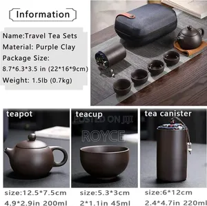 Travel Ceramic Kungfu Teapot Set