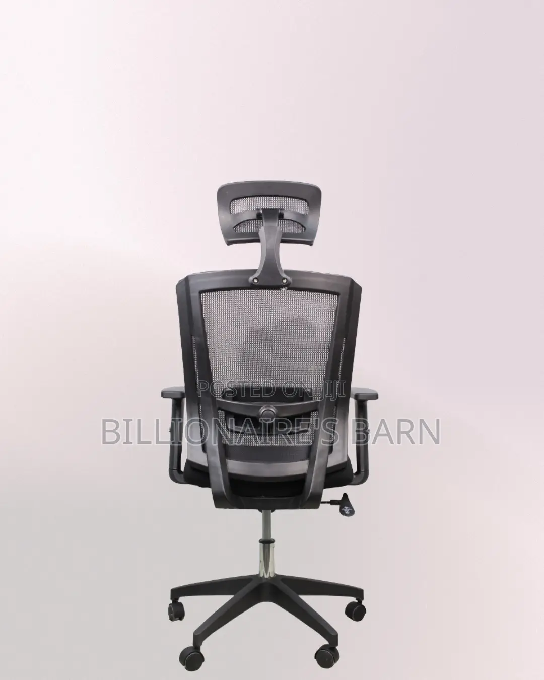 Black Ergonomic Office Chair for Work — Posture Support, Neck Support