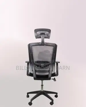 Black Ergonomic Office Chair for Work — Posture Support, Neck Support