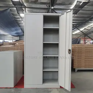 Office Cabinets: 05 Shelves Full Metallic Storage Cabinet