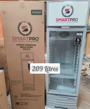 Svs-275 Smartpro 209 Litres Upright Showcase Chiller Display Fridge