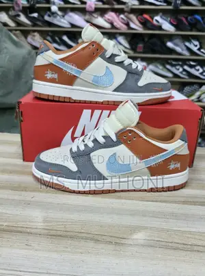 Nike Sb Dunk Stüssy Grey Orange 2025 Sneakers Size 38-45