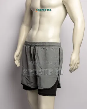 Men’S 2-in-1 Running Shorts With Compression Liner