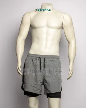 Men’S 2-in-1 Running Shorts With Compression Liner