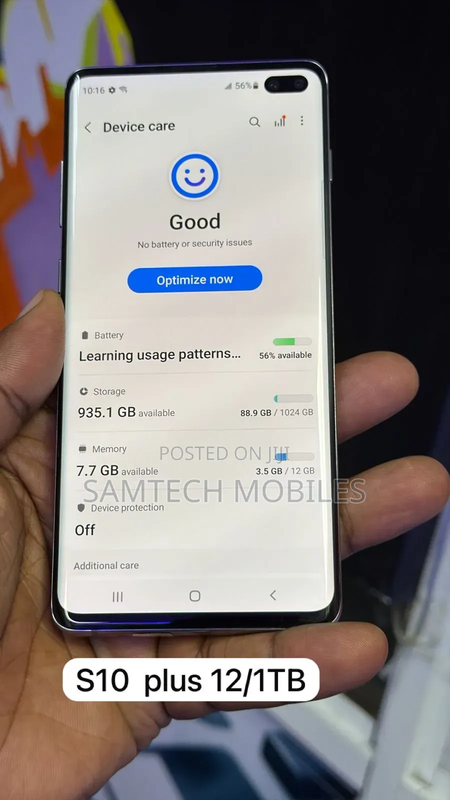 Samsung Galaxy S10 Plus 1 TB Blue