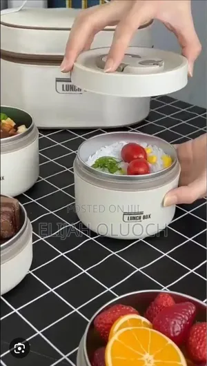 600mlx2; 400ml×2 4in1 Lunch Box Bag Plus Cutlery