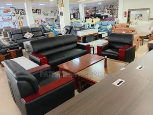 Executive Impotent Modern Office Visitors Sofa Five Seater