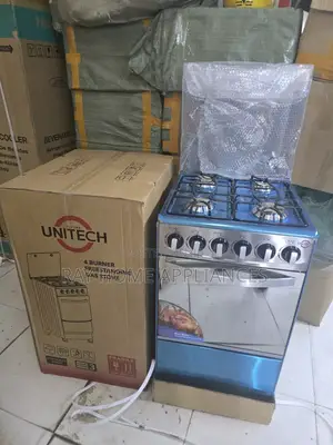 Silver 50*55 Unitech Full Gas Freestanding Jet Autoignition Cooker