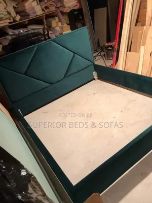 Geometric Upholstered Bed Size 5 by 6