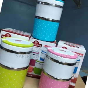 Rashink Double Layer Lunch Box - Green | Bpa-Free + 24h Freshness