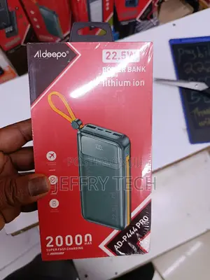 Aldeepo Ad-P444 Pro Power Bank. 
It Has a Capacity of 20000mah.