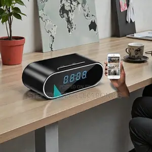 Wifi Internet Remote Camera Monitor Smart Table Clock Spy Camera