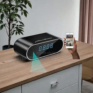 Wifi Internet Remote Camera Monitor Hd Table Clock Hidden Camera