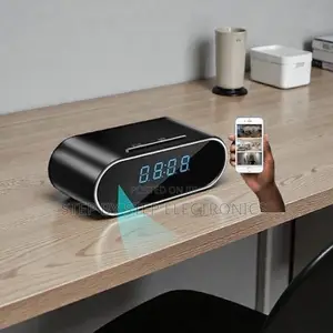 Ir Night Vision Support Wifi Table Clock Hidden Spy Camera