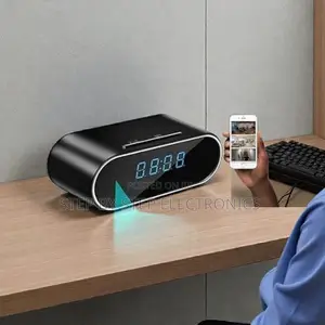 Security Spy Gadget Smart Wifi Hidden Table Clock Camera 1080p