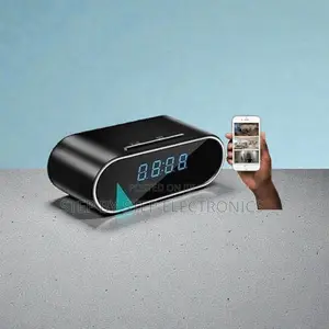 Remote Space Monitoring Wifi Table Clock Hidden Spy Camera