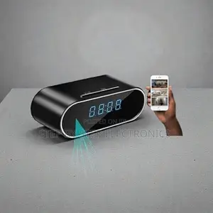 Home Security Wifi Table Clock Hidden Camera With Motion Detection