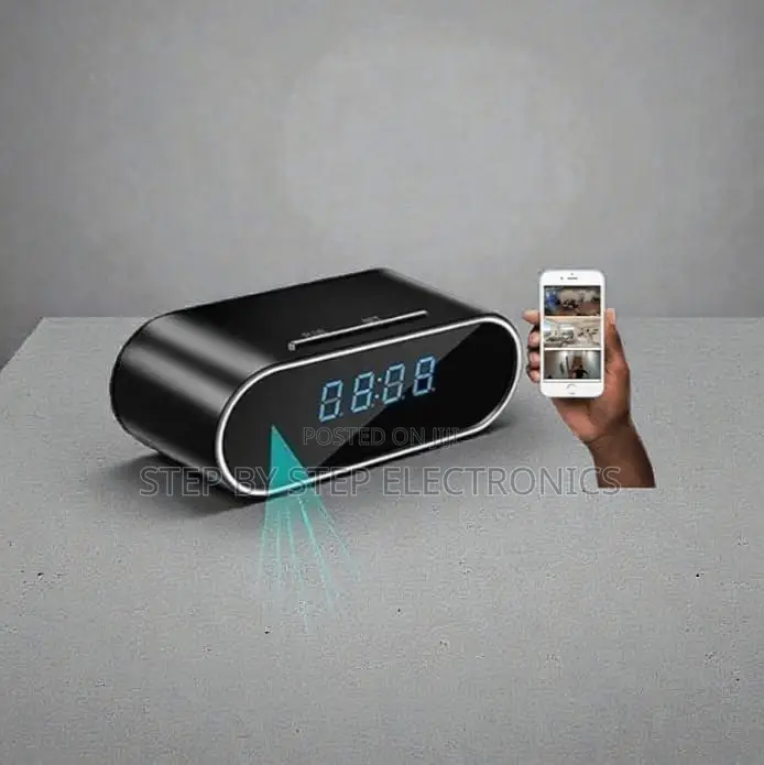 Home Security Wifi Table Clock Hidden Camera With Motion Detection