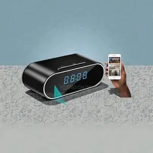 Video and Audio Recording Wifi Table Clock Hidden Spy Camera