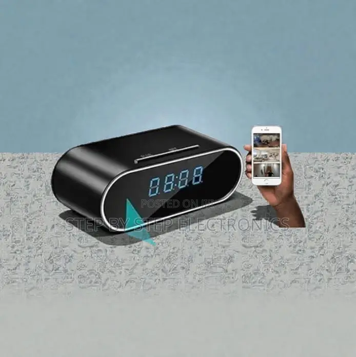 Video and Audio Recording Wifi Table Clock Hidden Spy Camera
