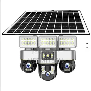 V380pro Solar Cmos Camera Battery Powered Triple Lens 4g Sim