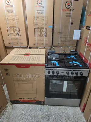 Von 60×60 Standing Cooker – 3 Gas Burners + 1 Electric Plate