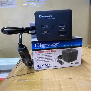 Olesson 150w Car Inverter Charger – Dual Power Output