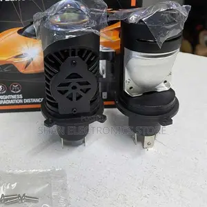 2x H4 Mini Bi-Led Projector Dual Lens Led Headlight Hi-Low 12000lm