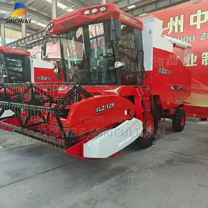 Wheat Combine Harvester With an Air-Conditioned Cab