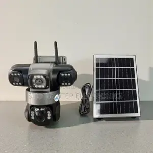 V380 Pro 20mp 4g PTZ Night Vision Activated Triple Lens Solar Camera