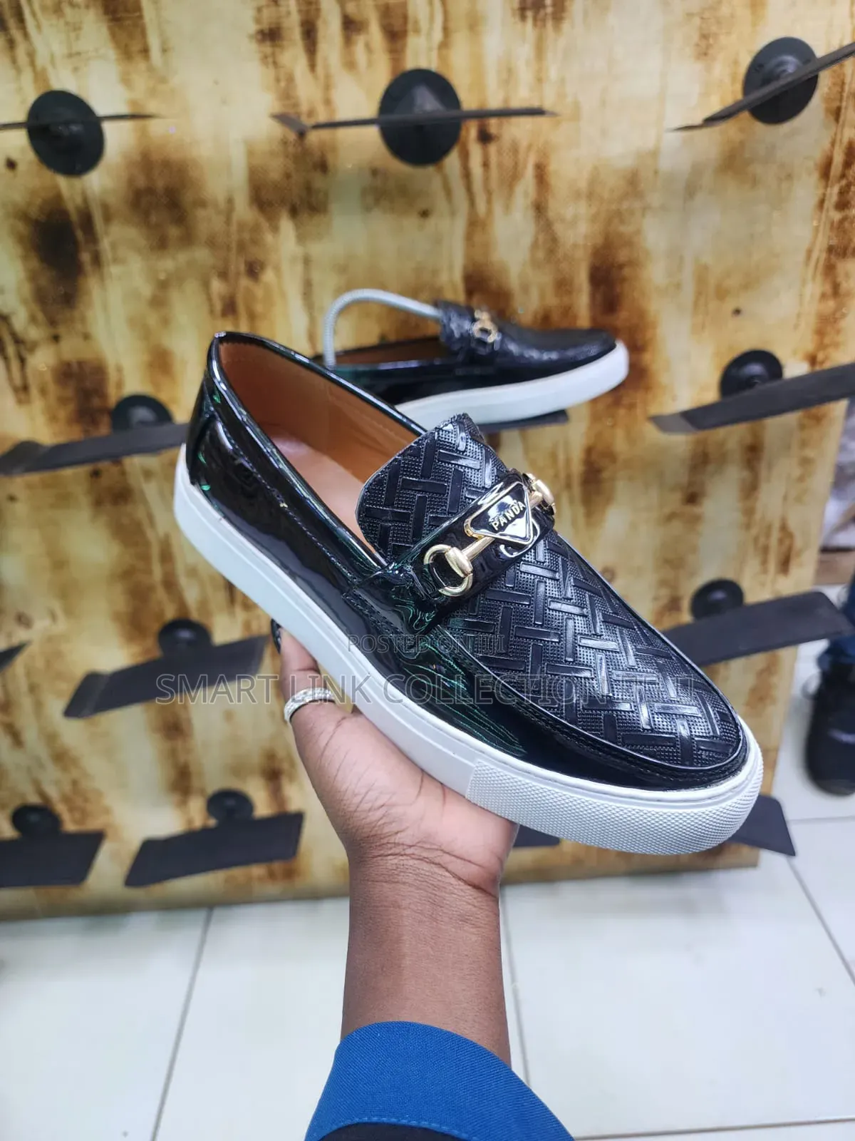 Panda Wetlook Loafers
