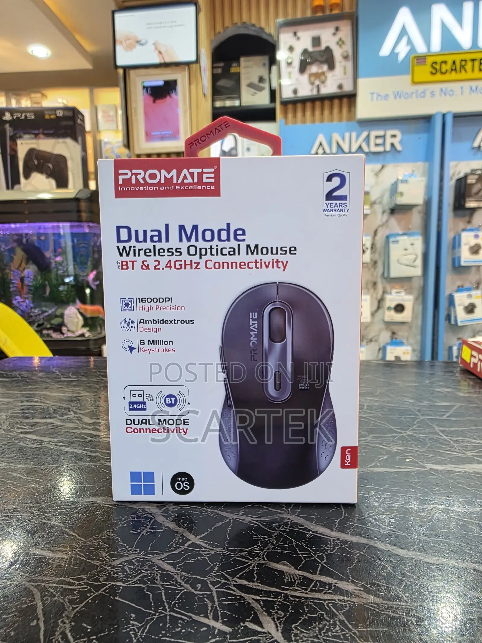 Dual Mode Wireless Optical Mouse