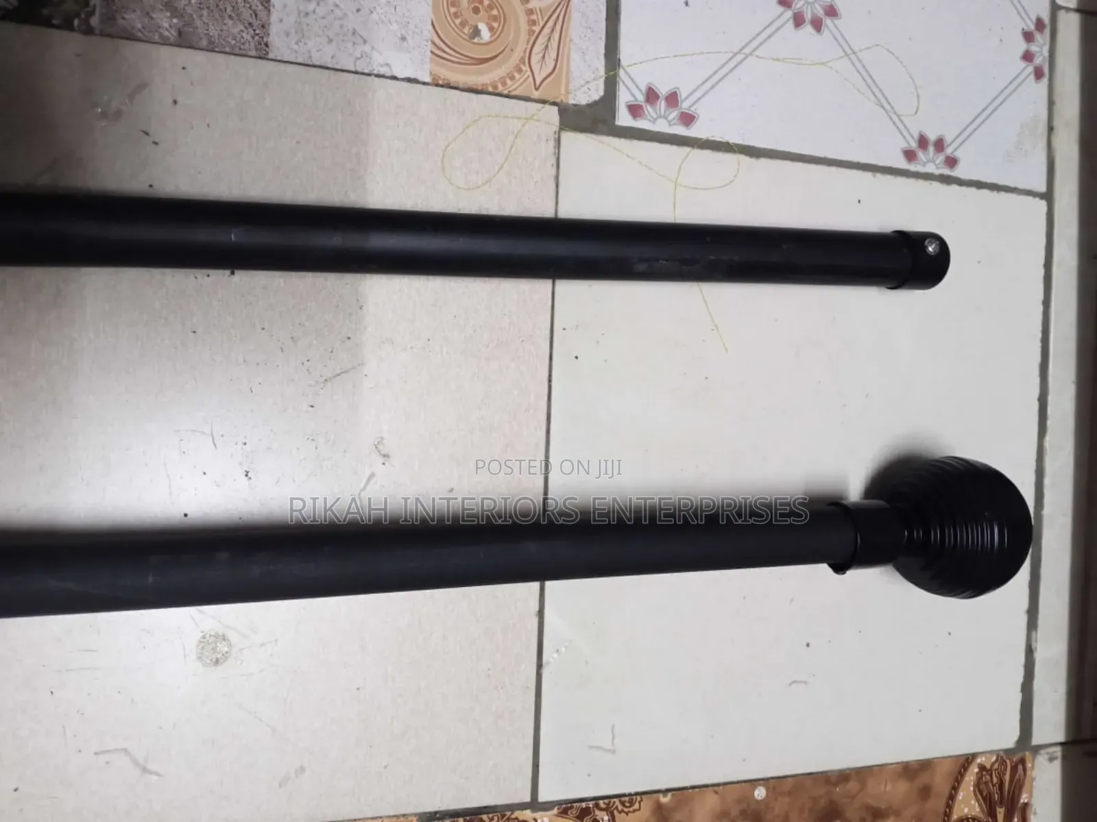Black Strong Juakali Curtain Rods