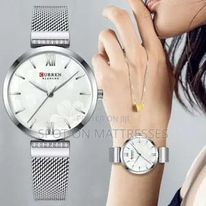 Curren Watch For Ladies. Available Colours - Silver, Gold And Bronze.