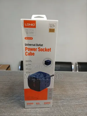Ldnio Sc3319 6 in 1 Power Socket Cube Adapter