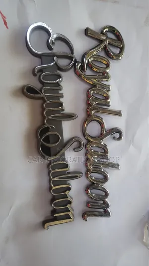 3d Royal Saloon Letter Badge Stickers
