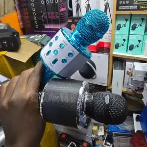 Ws-858 Wireless Bluetooth Karaoke Microphone Speaker