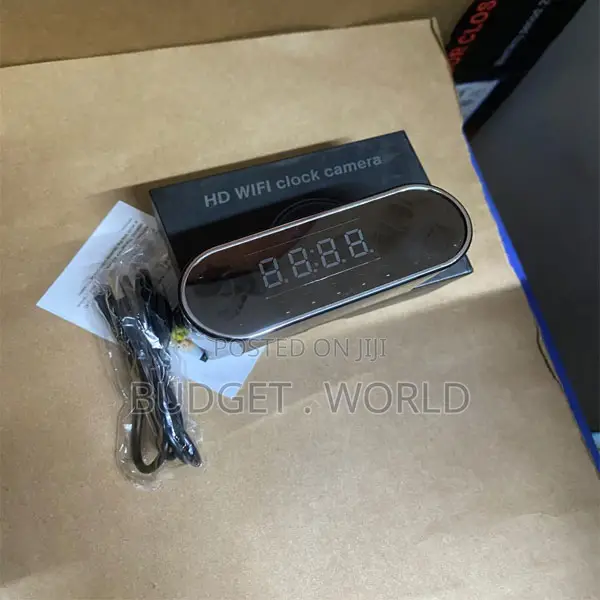 1080p Wifi Clock Camera – Motion Alert Night Vision