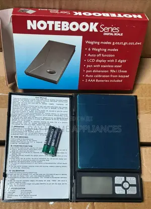 Notebook 500gram Digital Scale
