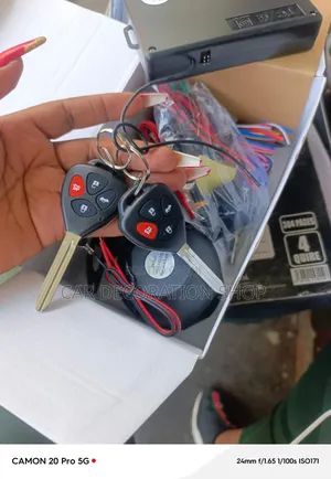 Flip Key Car Alarm Secure System With Engine Immobilizer