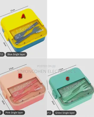 1100ml  Lunch Box  With Fork And Spoon
