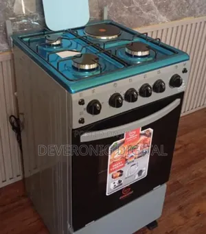 Eurochef Free Standing 3 Gas Burner +1 Electric Cooker