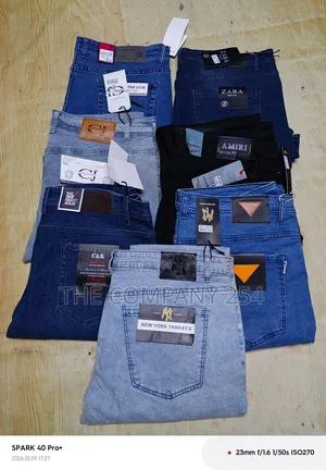 Quality Casual Men Denim Plain Stretch Jeans Waist 40,40,40