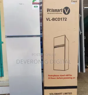 *Volsmart 172litres Double Door Fridge