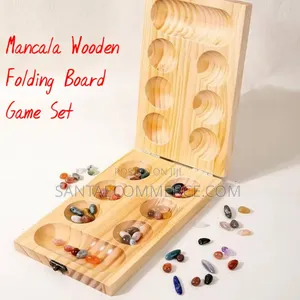 Mancala Wooden Folding Board Game Set